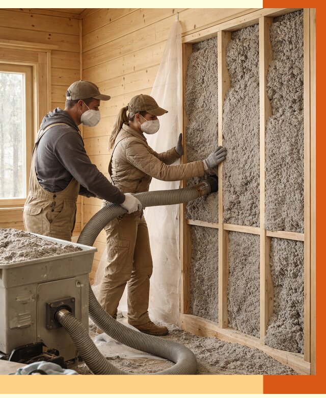 Утепление дачного дома эковатой в Видном от 1501 руб./м2 — комплексно, ТепломастерВдн