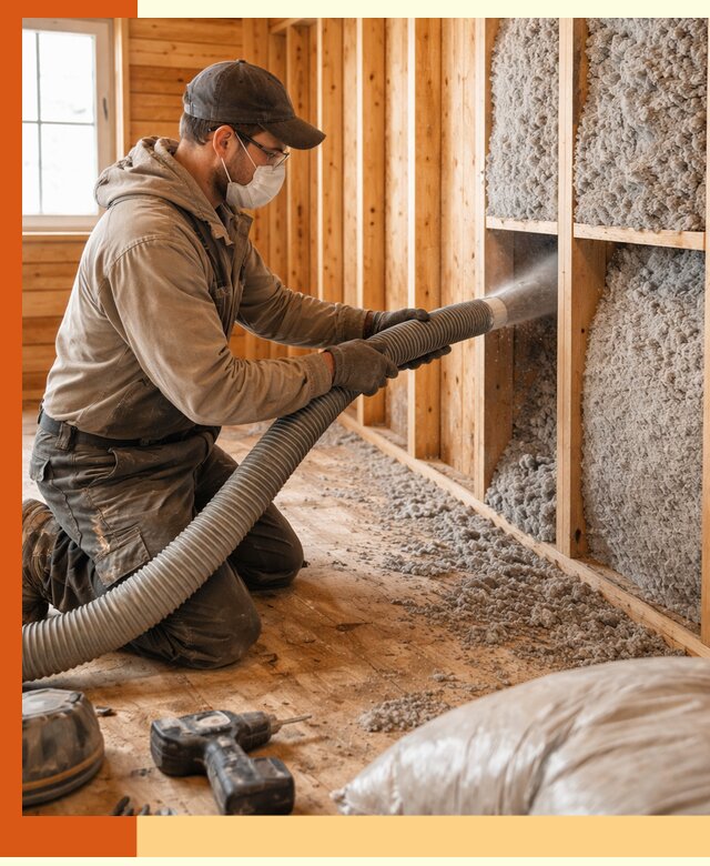 Утепление дачного дома эковатой в Видном — быстро и надёжно