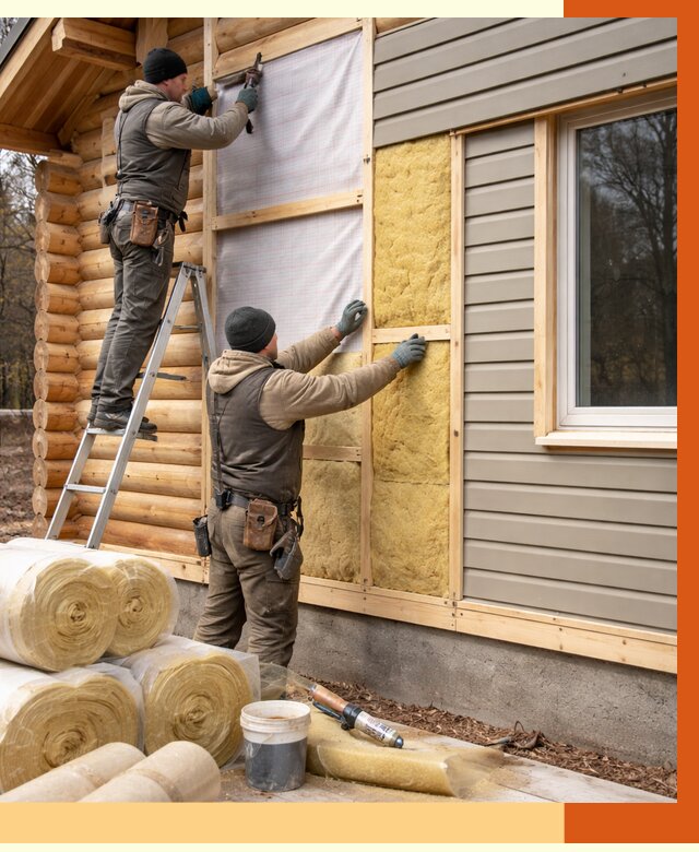 Утепление деревянного дома в Видном от 6417 руб./м2 — заказать работы | ТепломастерВдн