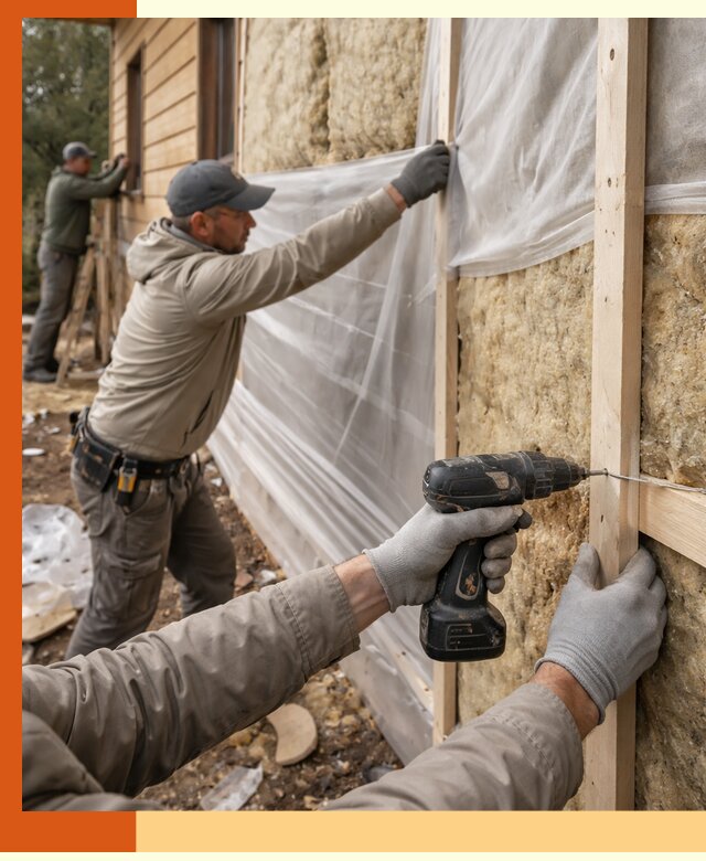 Утепление дома из бруса в Видном качественно и долговечно