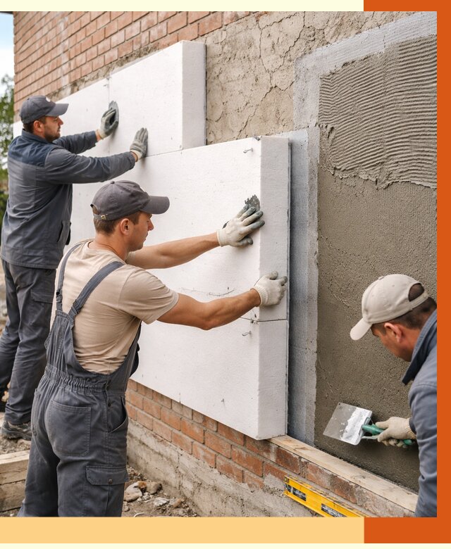 Утепление кирпичного дома в Видном от 4347 руб. под ключ | ТепломастерВдн