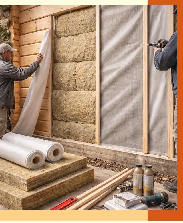 Утепление дома из минибруса в Видном от 4658 руб/м2 — заказать профессионально | ТепломастерВдн