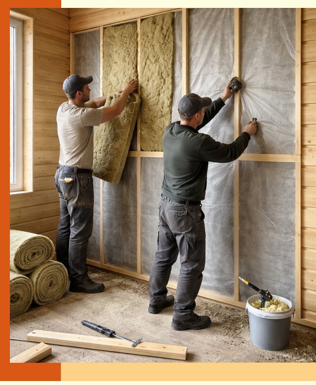 Утепление дома из минибруса в Видном: комплексные теплоизоляционные работы