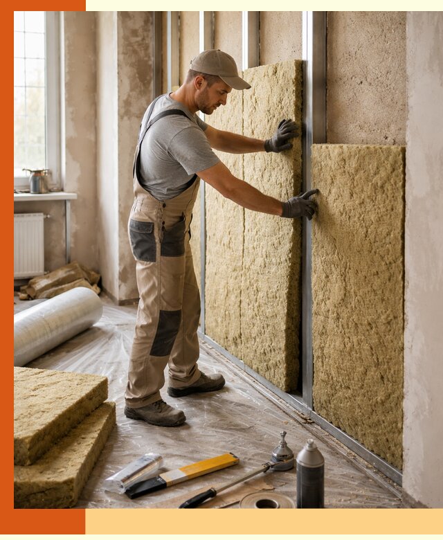 Утепление квартиры в Видном — комплексная теплоизоляция стен и полов