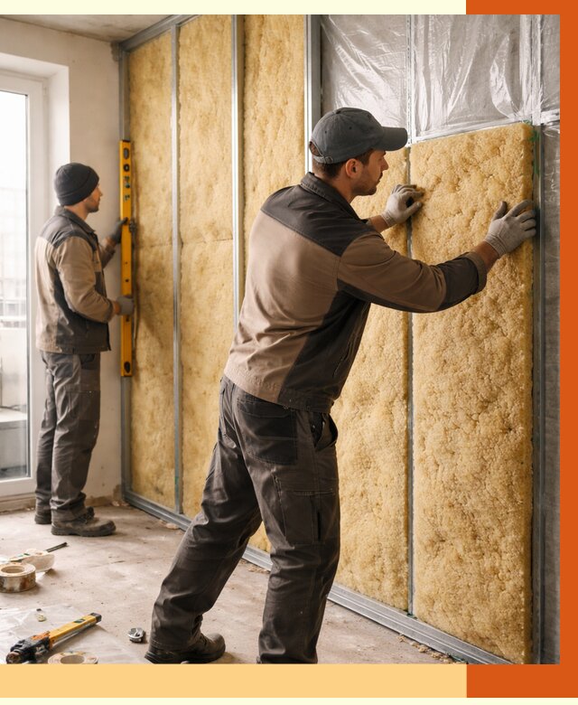 Утепление квартиры изнутри в Видном от 4502 руб. за м2 | Проф. работы ТепломастерВдн