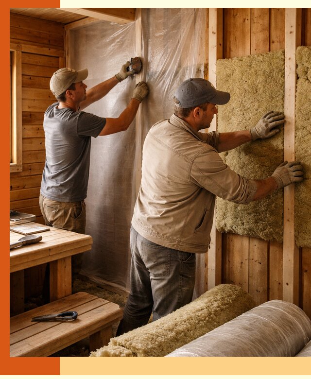 Утепление бани изнутри в Видном качественно и недорого