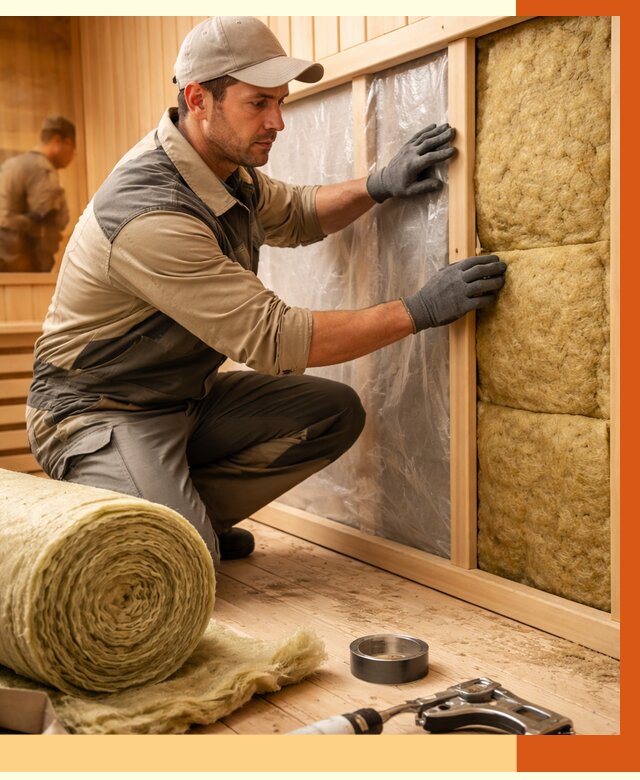 Утепление сауны изнутри в Видном от 6728 руб. за м2 | ППУ, под ключ — ТепломастерВдн