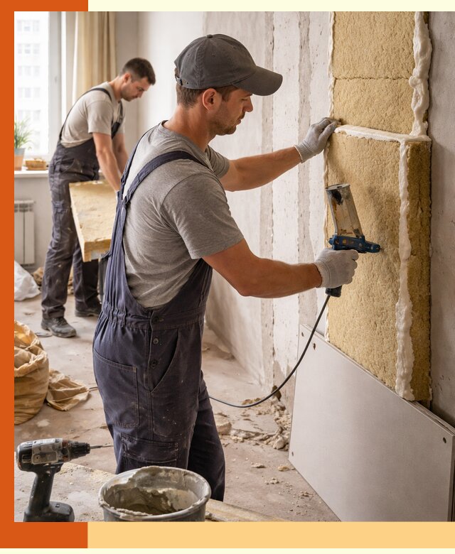 Утепление стен изнутри в Видном — качественно и эффективно