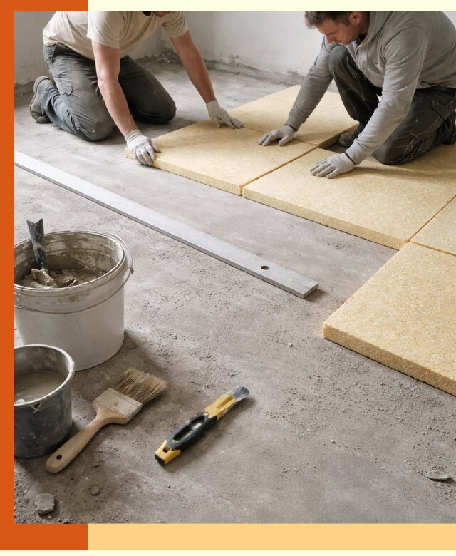 Утепление бетонного пола в Видном профессионально и недорого