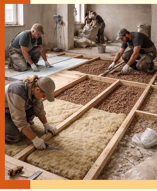 Утепление перекрытий жилых и промышленных зданий в Видном