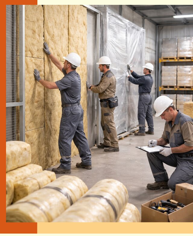 Утепление склада готовой продукции в Видном качественно и быстро