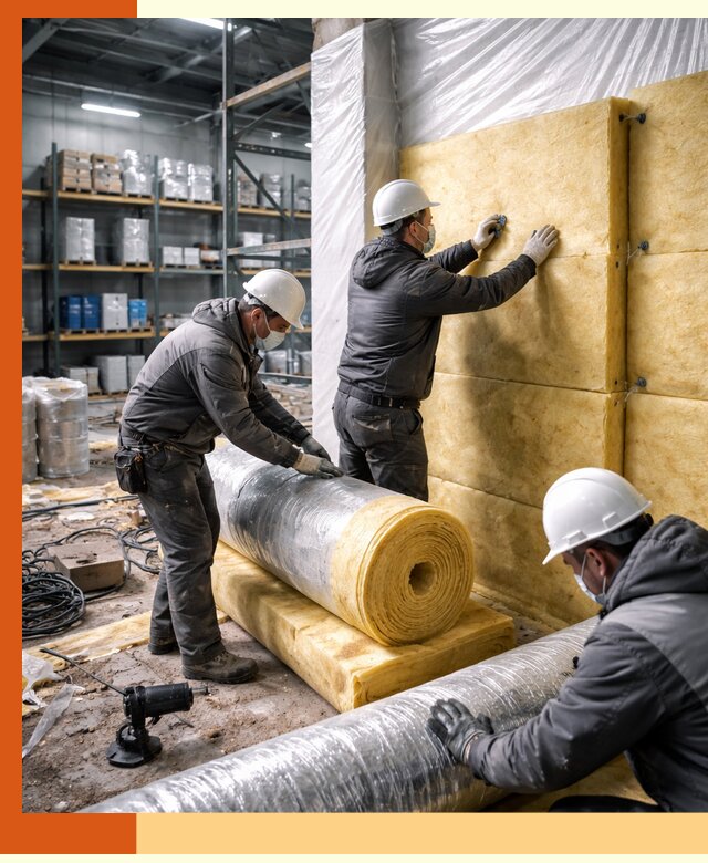 Утепление склада химсырья в Видном: безопасная и эффективная изоляция