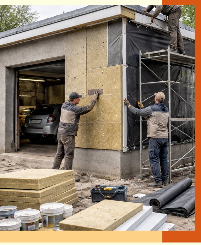 Утепление автосервиса в Видном ппу, пеноизоляция, от 15008 руб/м2 — ТепломастерВдн