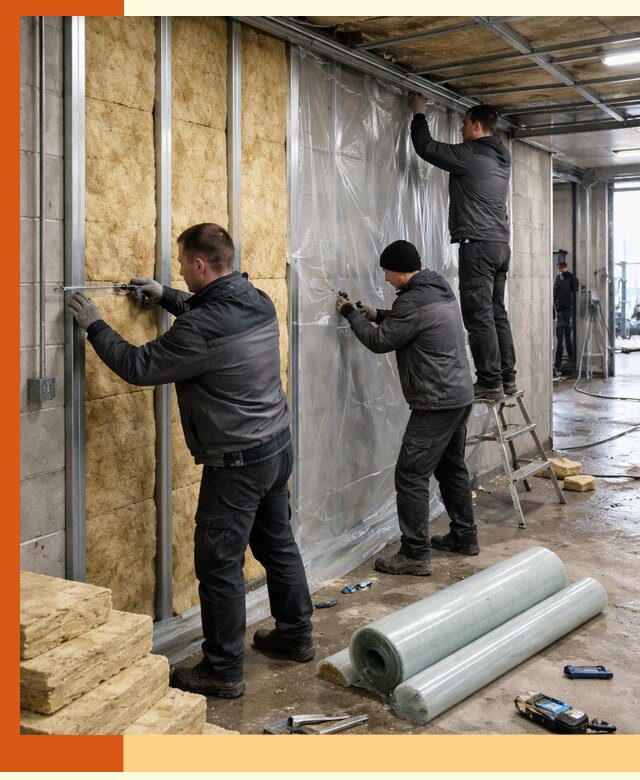 Профессиональное утепление автомойки в Видном для любого типа помещений