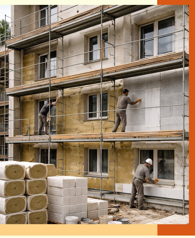 Утепление гостиницы в Видном от 7452 руб./м2 — комплексно, ППУ, под ключ | ТепломастерВдн