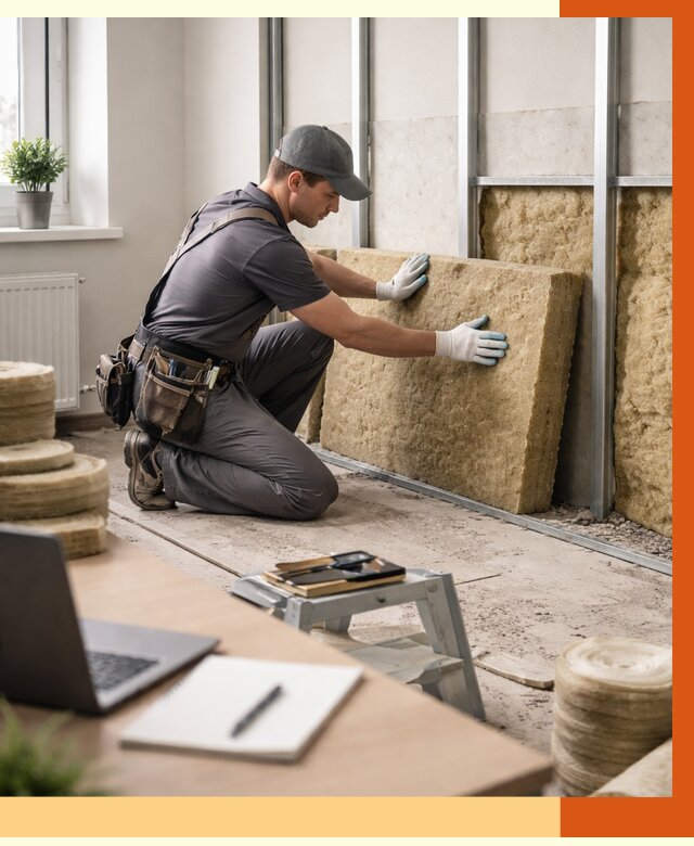 Утепление офиса в Видном от 4658 руб/м2 — комплексное утепление офиса под ключ | ТепломастерВдн