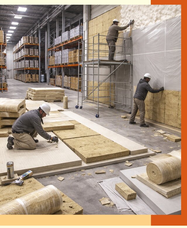 Утепление складского терминала в Видном от 7763 руб./м² под ключ | ТепломастерВдн