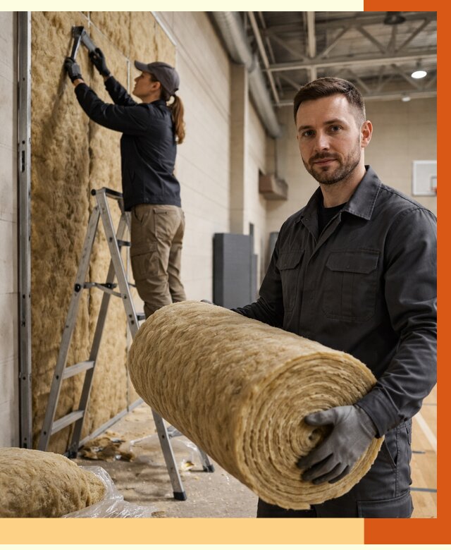 Утепление спортзала в Видном от 7763 руб/м2 — комплексное утепление под ключ | ТепломастерВдн