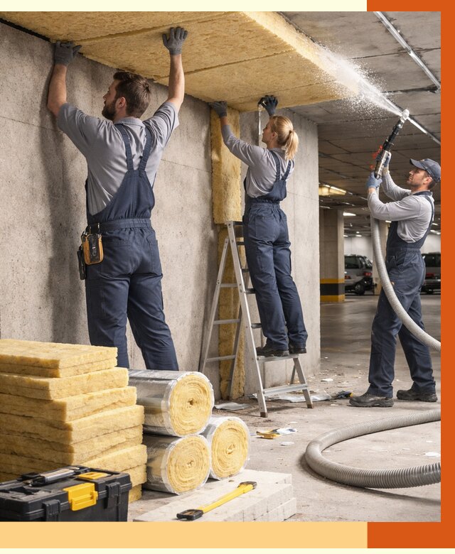 Утепление паркинга в Видном от 7038 руб./м2 — работы под ключ | ТепломастерВдн