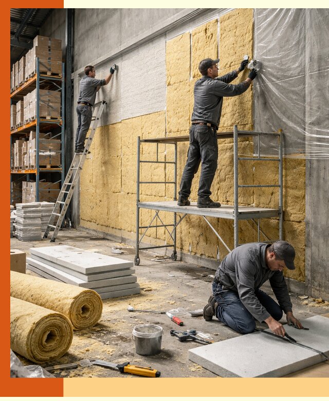 Утепление холодного склада под ключ в Видном