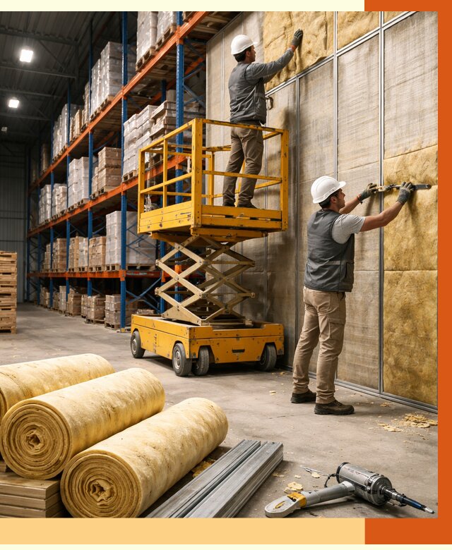 Утепление торгового склада в Видном от 3312 руб/м2 — комплексно и под ключ | ТепломастерВдн