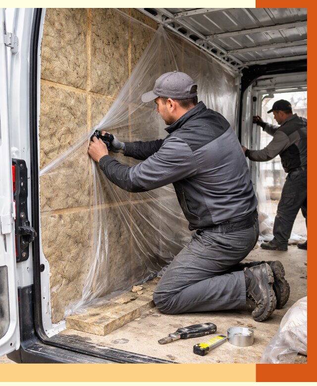 Утепление фургона в Видном от 17078 руб/м2 — утепление фургона ППУ и кузова | ТепломастерВдн