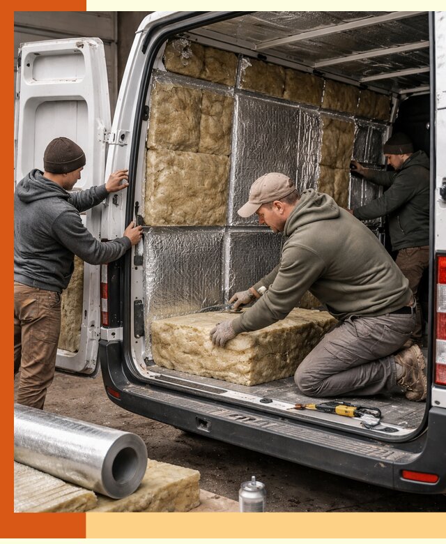 Утепление фургона в Видном: профессиональная теплоизоляция и шумоизоляция