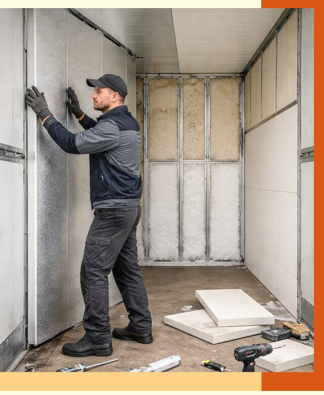 Утепление холодильного кузова в Видном от 13973 руб. под ключ | ТепломастерВдн