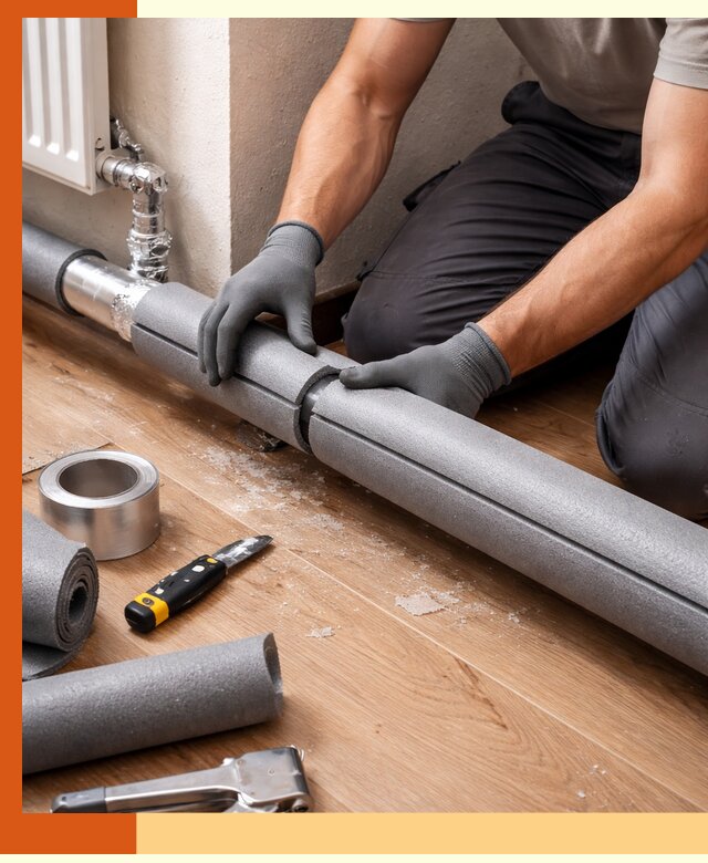 Утепление труб отопления в Видном: теплоизоляция и защита сети