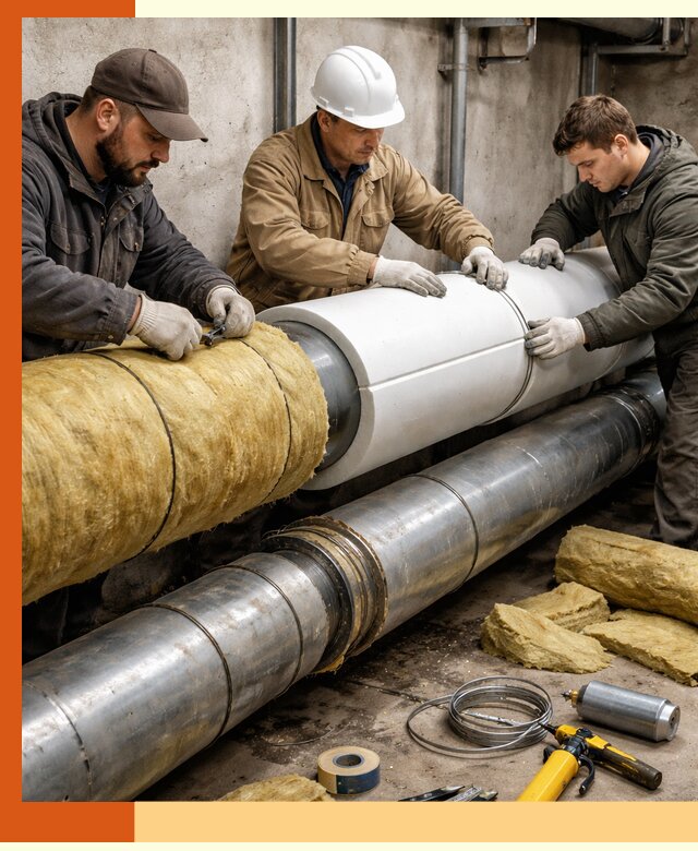 Утепление трубопровода в Видном с гарантией энергоэффективности