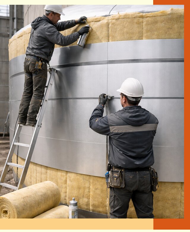 Утепление цистерны в Видном пенополиуретаном от 15008 руб. под ключ | ТепломастерВдн