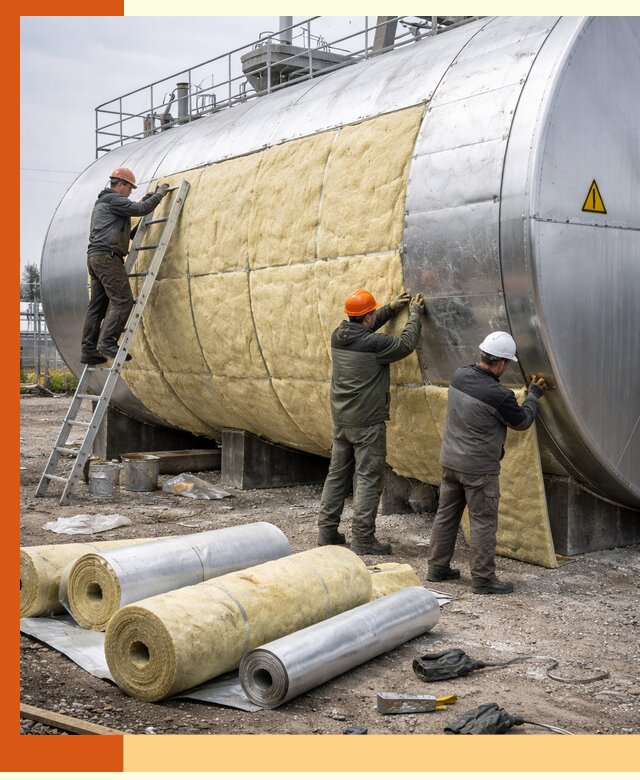 Утепление резервуаров с топливом в Видном надежно и экономично