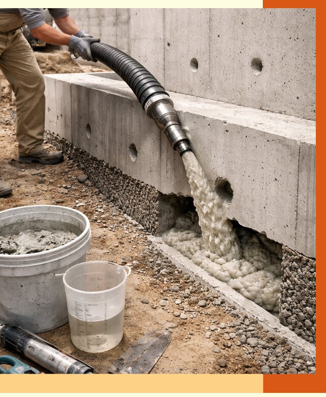 Заполнение полостей фундамента в Видном от 7038 руб. под ключ | ТепломастерВдн