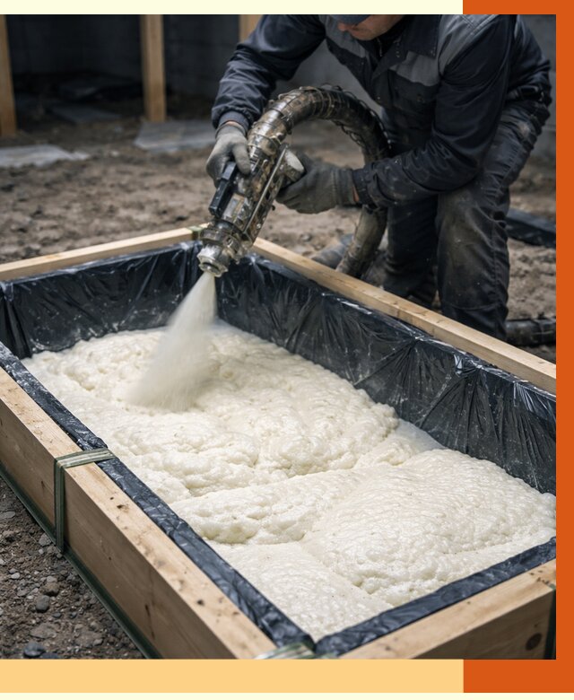 Заливка ППУ в формы в Видном от 2588 руб. — утепление форм под ключ | ТепломастерВдн