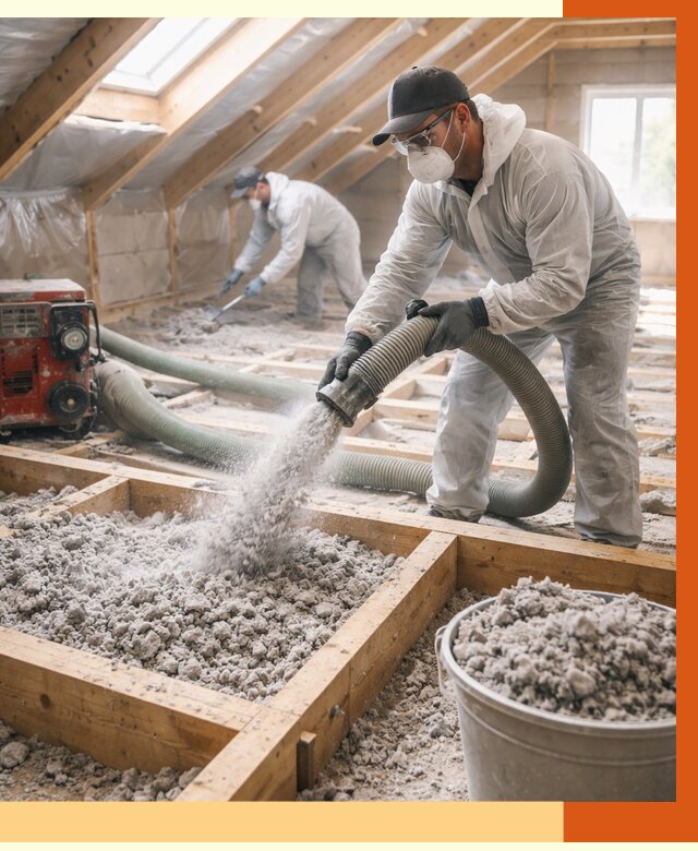 Утепление эковатой в Видном от 3053 руб./м2 — монтаж и задувка | ТепломастерВдн