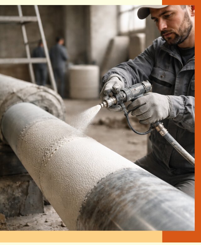 Утепление труб жидкой теплоизоляцией в Видном от 7763 руб. под ключ | ТепломастерВдн