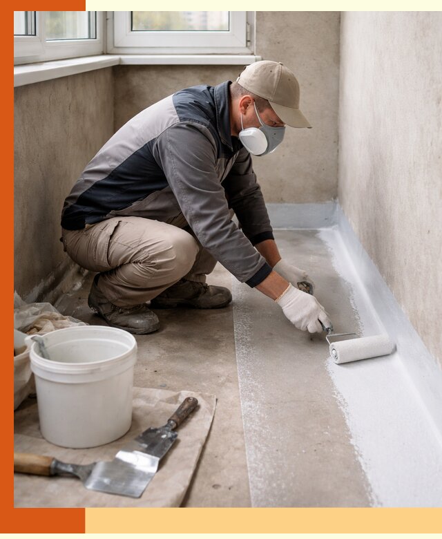 Утепление балкона жидкой теплоизоляцией в Видном