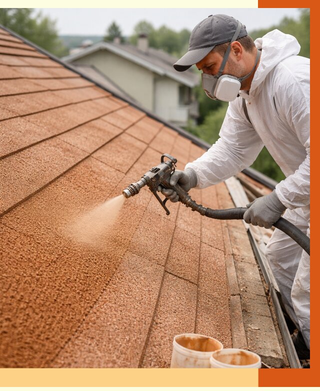 Утепление кровли жидкой пробкой в Видном от 2795 руб./м² под ключ | ТепломастерВдн