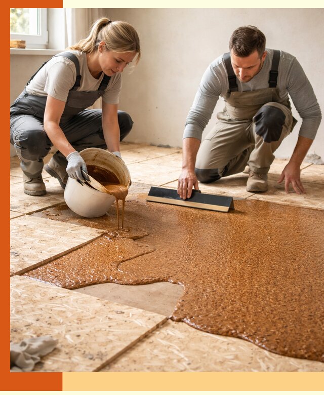 Утепление пола жидкой пробкой в Видном для квартир и домов