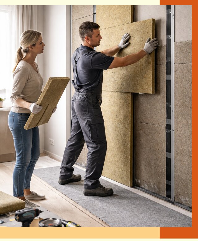 Профессиональная шумоизоляция квартиры в Видном от 7763 руб. за м2 | ТепломастерВдн