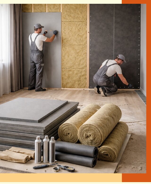 Шумоизоляция дома в Видном от 4658 руб/м2 — комплексная звукоизоляция под ключ | ТепломастерВдн