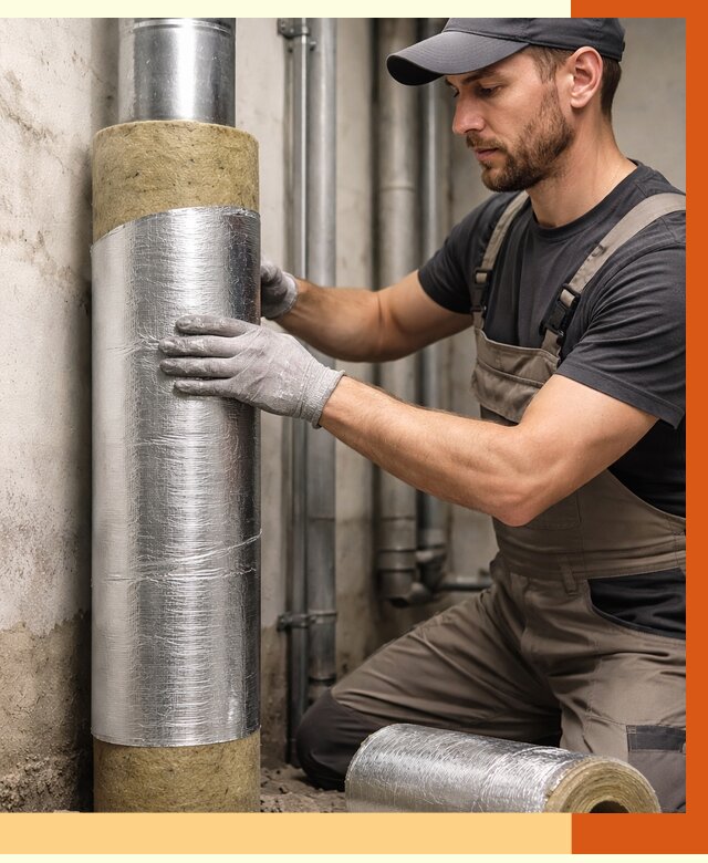 Шумоизоляция труб в Видном от 1242 руб. — шумоподавление и звукоизоляция труб | ТепломастерВдн