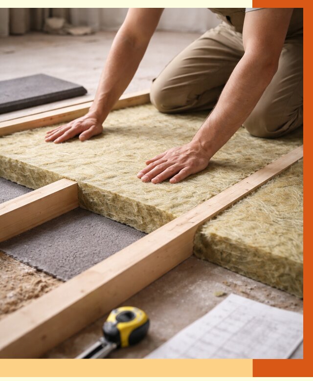 Шумоизоляция пола в Видном от 1294 руб./м² — профессиональная звукоизоляция | ТепломастерВдн