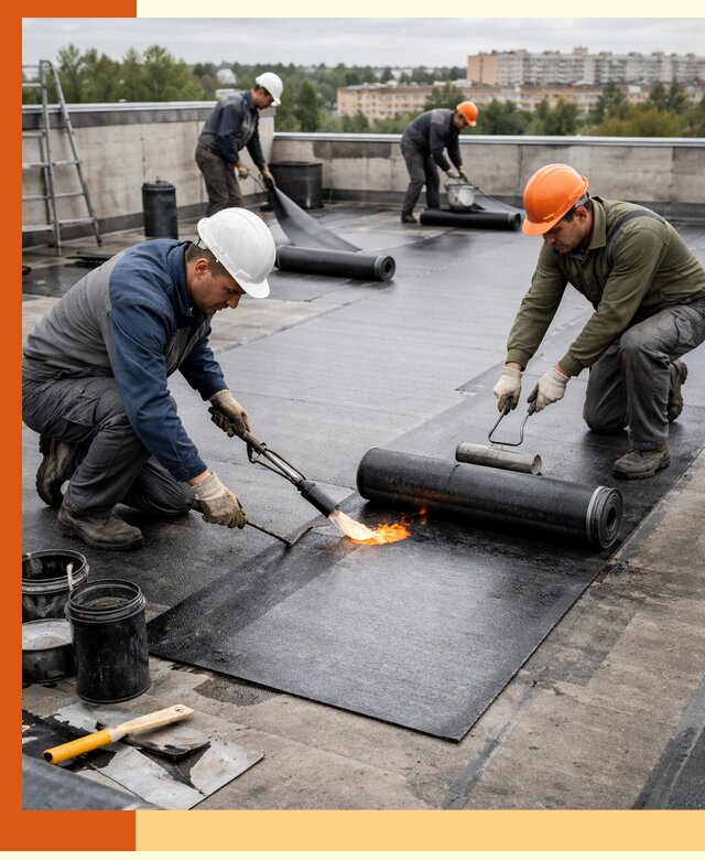 Профессиональная гидроизоляция плоской кровли в Видном