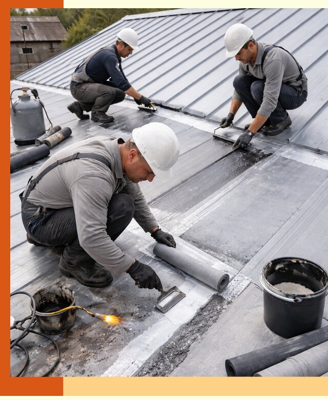 Гидроизоляция металлической кровли с гарантией в Видном