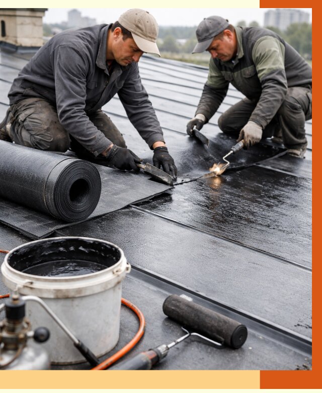 Гидроизоляция фальцевой кровли в Видном от 7763 руб. под ключ | ТепломастерВдн