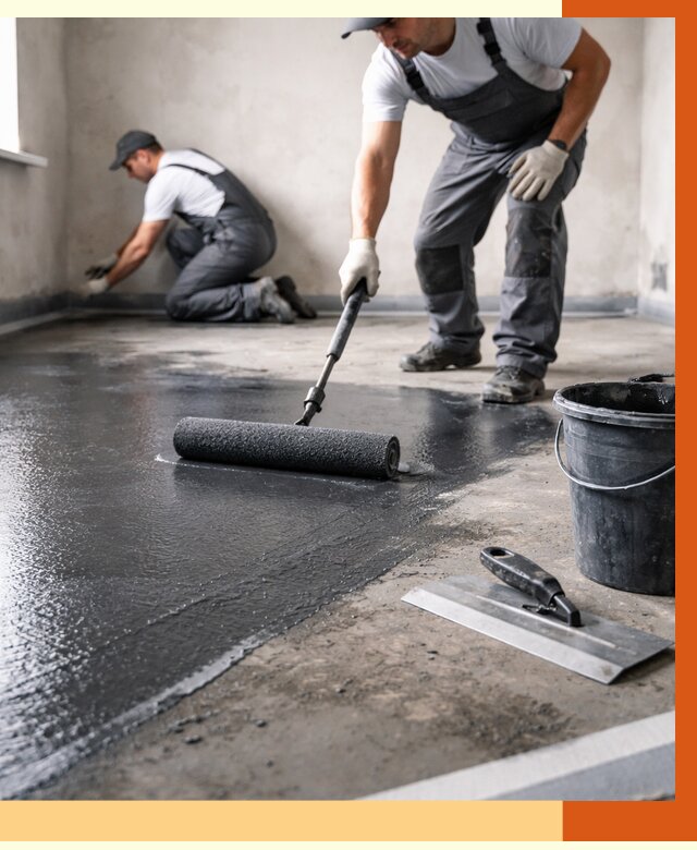Профессиональная гидроизоляция пола в Видном от 8798 руб. под ключ | ТепломастерВдн