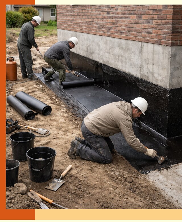 Гидроизоляция фундамента в Видном: надежная защита строений