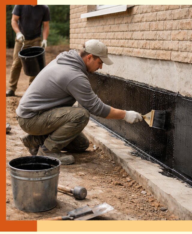 Гидроизоляция цоколя домов и зданий в Видном эффективными методами