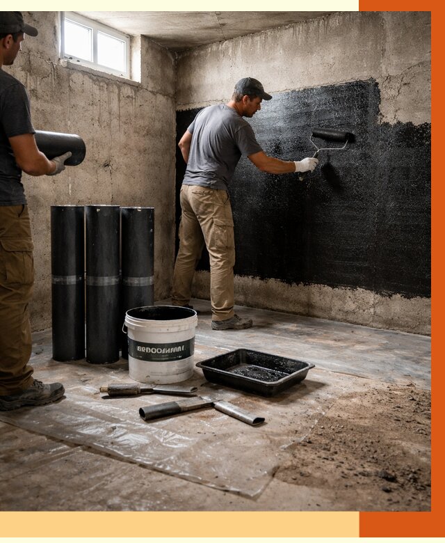 Гидроизоляция подвала в Видном от 3623 руб. под ключ | Профессионально — ТепломастерВдн